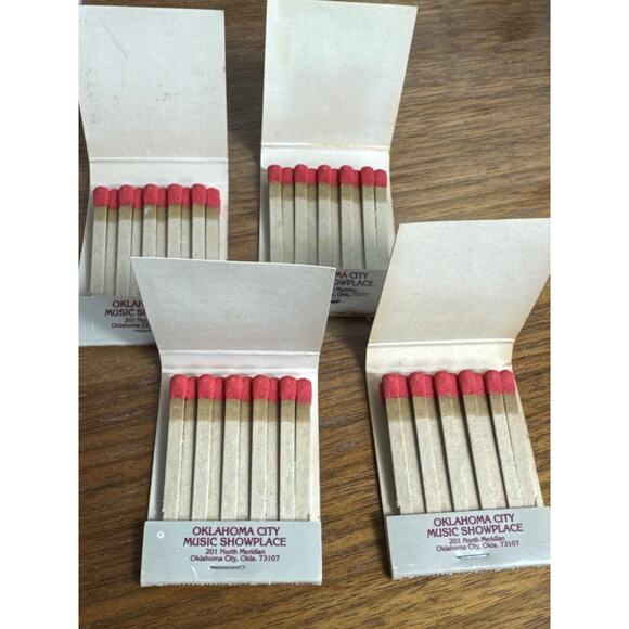Doc Severinsens Matchbooks Oklahoma City Music Showplace Vintage Jazz Unused Lot - Picture 7 of 9
